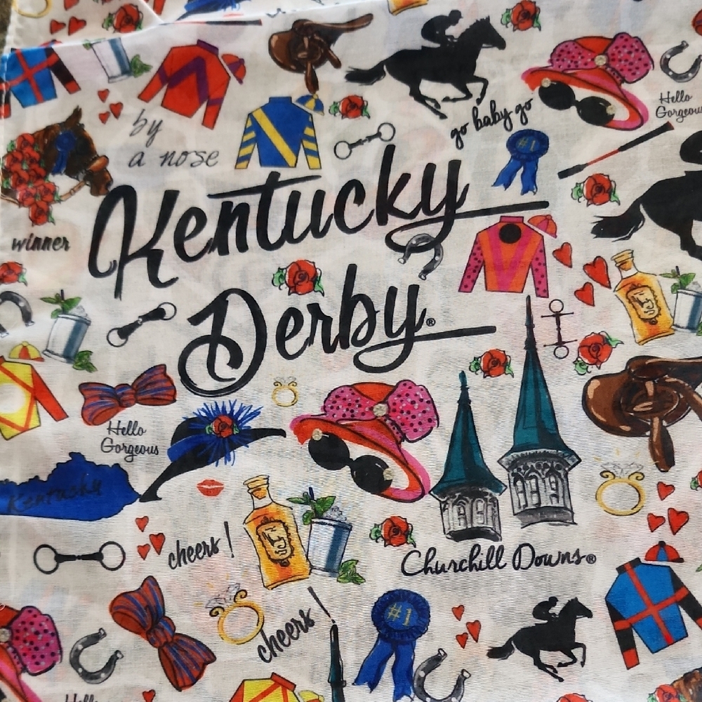 Kentucky Derby Infinity Scarf - Picture 3 of 7